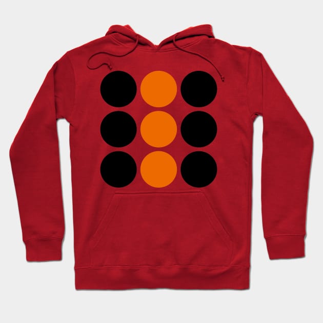 BLACK ORANGE BLACK Hoodie by THEUSUALDESIGNERS